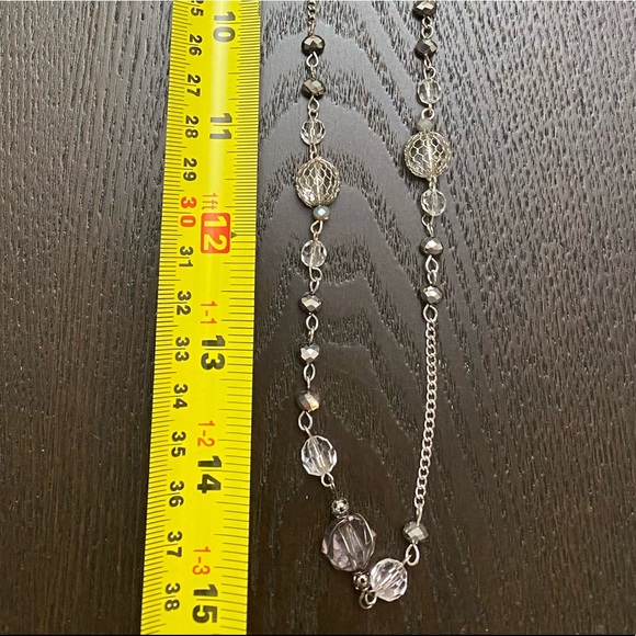 M: Grey & Silver Necklace - Picture 10 of 10